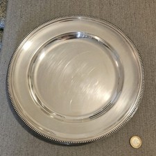 Plat CHRISTOFLE  Métal argenté Poinçonné époque XXe 30cm Poinçon FRANCE vintage