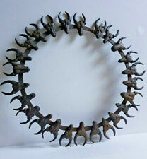 ART AFRICAIN Ancien grand collier royale en bronze