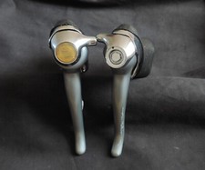 paire de leviers shifters Shimano 600 Tricolor ST-6400 2x8 vitesses 8 speed (B)