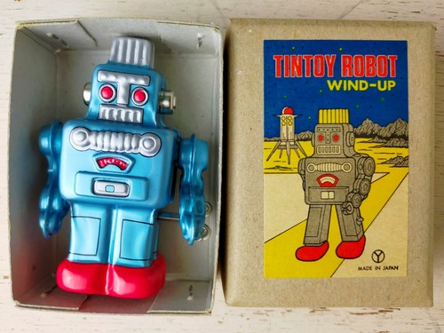 Jouet ancien étain robot - jouet,