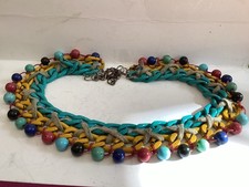 Bijoux Ethnique Collier  Berbère - Touareg  Vintage. Anneaux et Perles Plastique