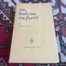 Julien GRACQ Un balcon en forêt Édition Originale Nté sur Alfama CORTI 1958 RARE
