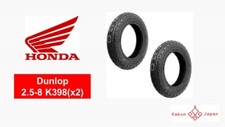 Honda Motocompo Dunlop Tire K398 2.50-8 (4PR)28J Tube type WT 2Tire Set
