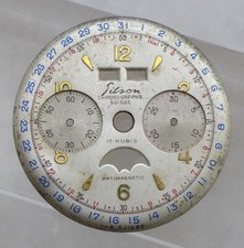 RARE TRIPLE DATE MOON PHASE CHRONOGRAPH DIAL FOR LANDERON CAL 186 (33.77MM)