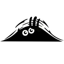 Sticker Monstre Cache Même