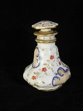 PORCELAINE DE PARIS vieux flacon à parfum XIXe 11cm