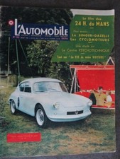 l'automobile 135 juillet  57 les 24 h du mans, l'alpine, singer gazelle