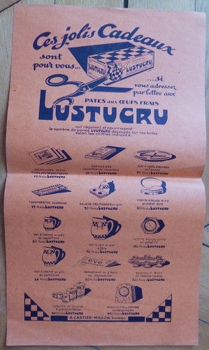 Affiche publicitaire lustucru - affiche,