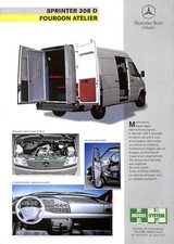 MERCEDES TRUCKS / PROSPECTUS / SPRINTER FOURGON ATELIER MODUL-SYSTEM de 1995