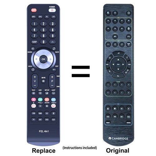 Replacement remote control - replacement,