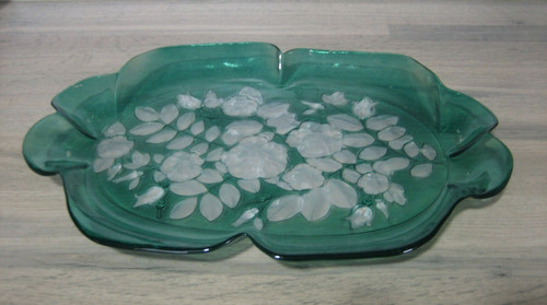 Ancien plat service verre - ancien,