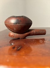 Ancienne Pipe En Forme Ballon Rugby Réal Briar 