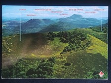 Carte Postale Volcans 🌋 d'Auvergne La Chaîne Des Dôme 