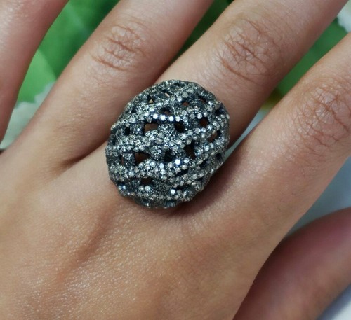 Diamant pavé bague 925 - bague,