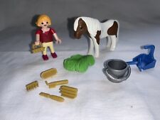 playmobil 5291 enfant et poney complet ferme haras