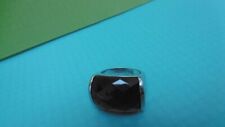 ?bague  Agatha en argent massif sertie d'une pierre d'onyx facettée taille 51?