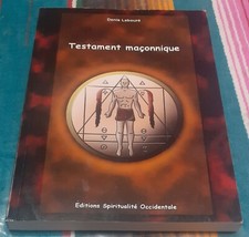 testament maçonnique - denis laboure - editions spiritualite occidentale - TBE