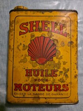 Bidon huile moteur shell 1920