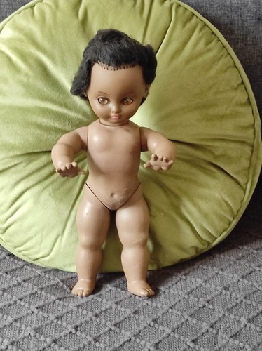Poupée noire vintage bella - noire,