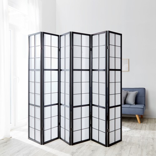 Paravent panneaux bois noir - paravent,