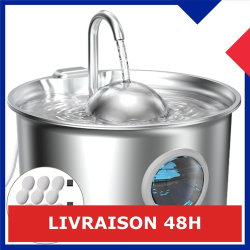 Fontaine eau pour chat - chat, inox