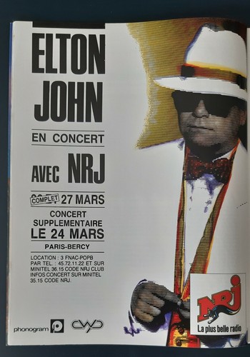 Publicité advert concert