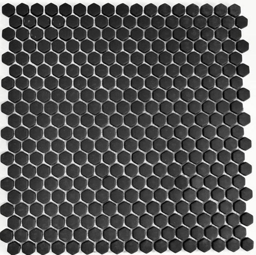 Mosaïque hexagonal noir mat - hexagonal,