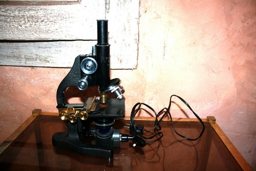 Microscope vintage ernst leitz - microscope,