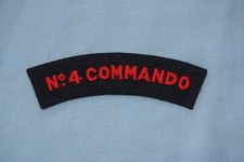 A99 patch insigne écusson militaire Armée bande titre d'épaule N°4 Commando
