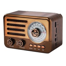 Récepteur Radio FM/AM/SW Portable Rétro, Haut-Parleur Bluetooth Vintage av4864