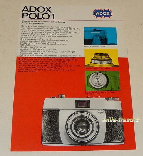 Feuillet publicitaire adox - feuillet,