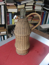 ++"537.12"    ANCIENNE BOUTEILLE  GOURDE THERMOS HABILLEE D' OSIER