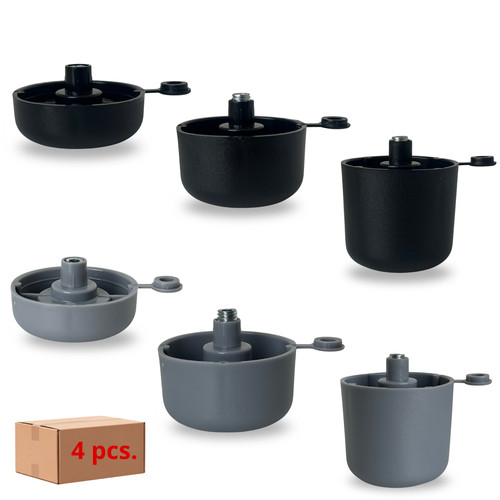 Lot pieds ajustables pour - de,