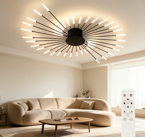 Plafonnier motif feu - motif,