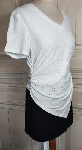 Top chemisier broderie - top,