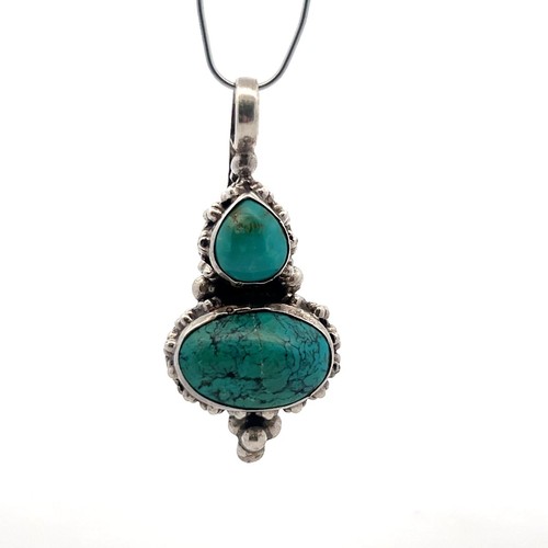 Pendentif turquoise fait - pendentif,