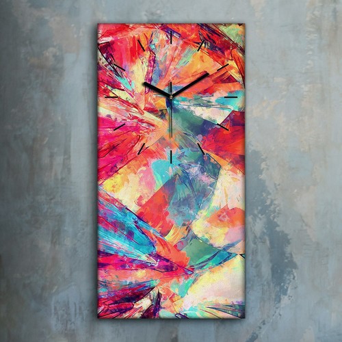 Horloge murale sur toile - , 30x60