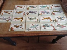 Bon lot de 18 vignettes voir et savoir Tintin 2ème guerre mondiale l'aviation