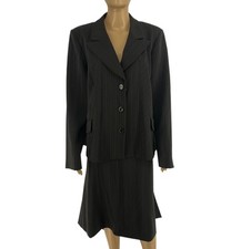 Costume Blazer Et Jupe Rayée