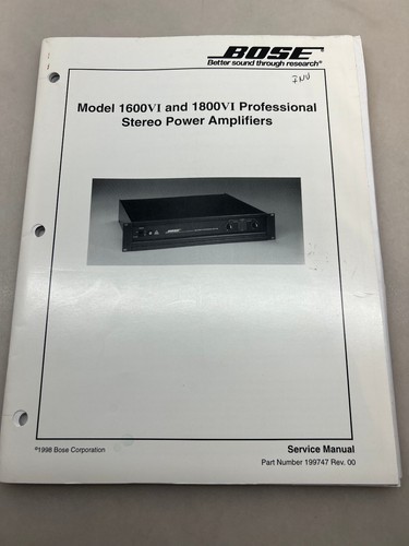 Bose 1600vi 1800vi original - bose,