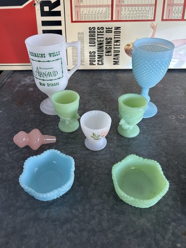 Petit lot objet opaline - lot,