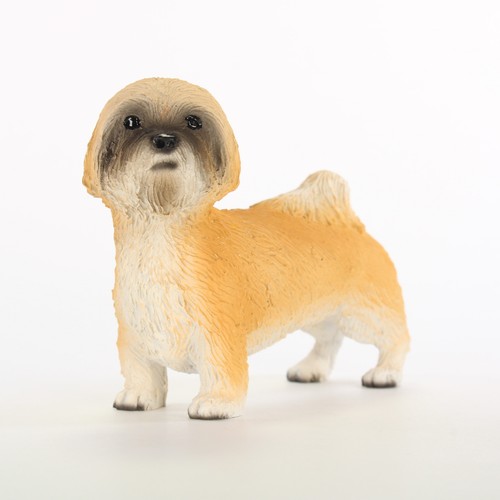 Figurine lhasa apso peinte - figurine,