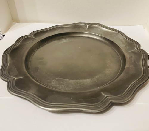 Ancienne assiette étain - ancienne,