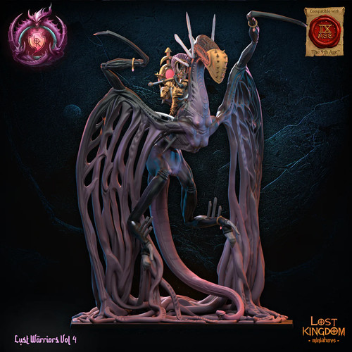 Seigneur sur dragon - dragon, guerrier