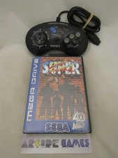 LOT SUPER STREET FIGHTER II + MANETTE 6 BOUTONS SEGA MEGADRIVE (vendeur pro)