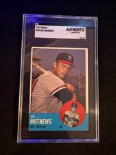 1963 Topps #275 Ed Mathews –