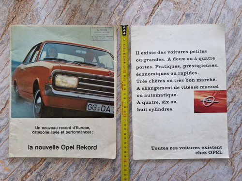 Catalogues opel rekord - 2, (