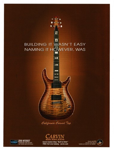 2005 carvin california carved - carvin,