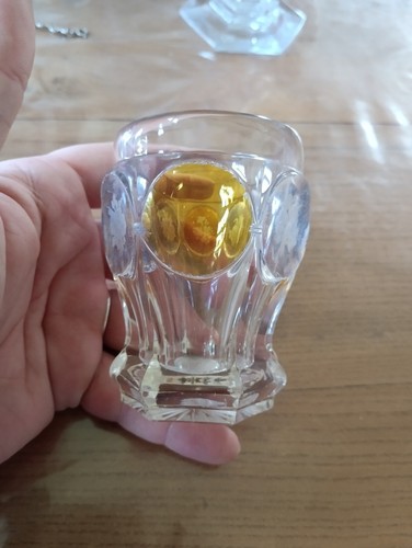 Ancien verre pied - À, gobelet