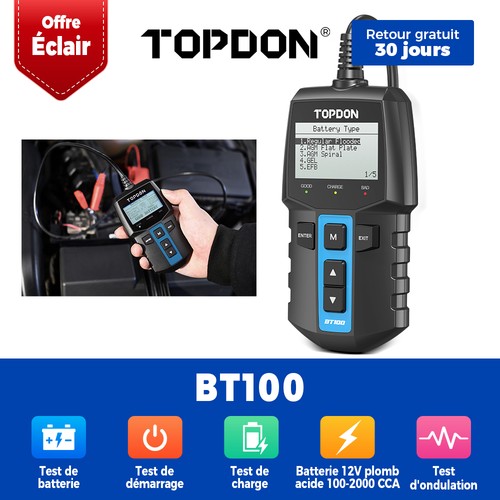 Topdon bt100 connexion - topdon, rapide